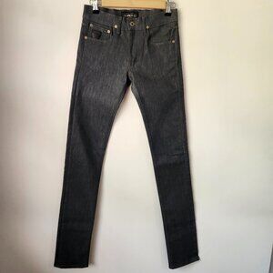 April77 Dark Wash Skinny Jeans Punk Rock Slim Fit Denim